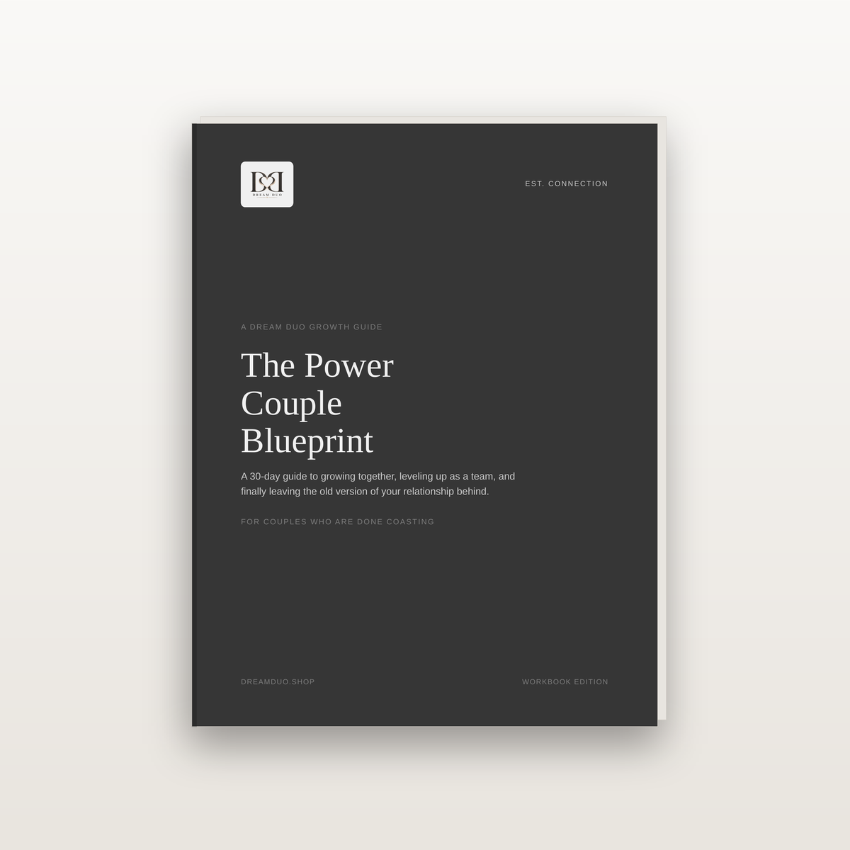 The Power Couple Blueprint — cover of the 40-page couples workbook PDF by Dream Duo