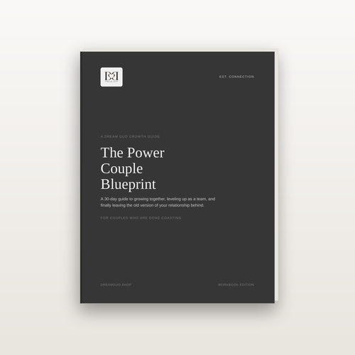 The Power Couple Blueprint — cover of the 40-page couples workbook PDF by Dream Duo